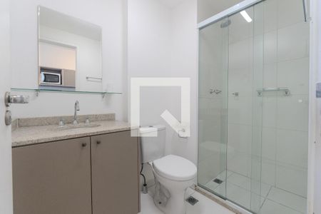 Banheiro de kitnet/studio à venda com 1 quarto, 24m² em Consolação, São Paulo