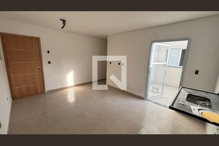 Sala/Cozinha de apartamento à venda com 2 quartos, 58m² em Vila Amabile Pezzolo, Santo André