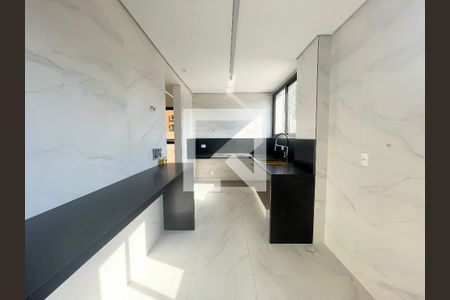 Cozinha de apartamento à venda com 3 quartos, 220m² em Funcionários, Belo Horizonte