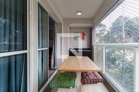 Varanda da Sala de apartamento para alugar com 1 quarto, 40m² em Panamby, São Paulo