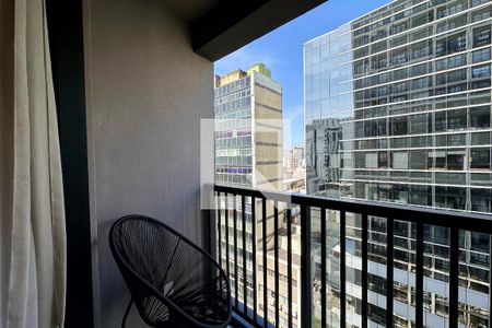 Varanda Sala/Quarto de apartamento à venda com 1 quarto, 33m² em Centro, Rio de Janeiro