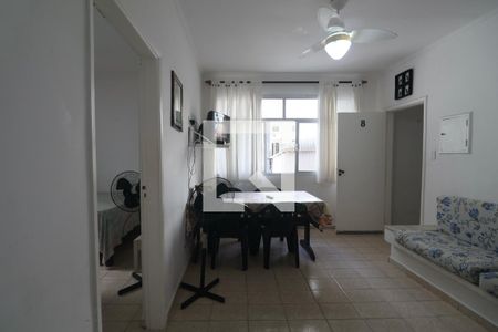 Sala de apartamento para alugar com 2 quartos, 60m² em Barra Funda, Guarujá