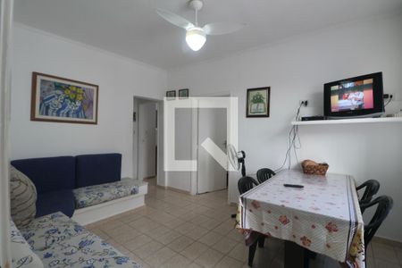 Sala de apartamento para alugar com 2 quartos, 60m² em Barra Funda, Guarujá