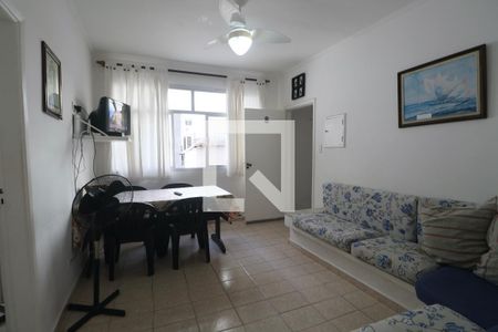 Sala de apartamento para alugar com 2 quartos, 60m² em Barra Funda, Guarujá