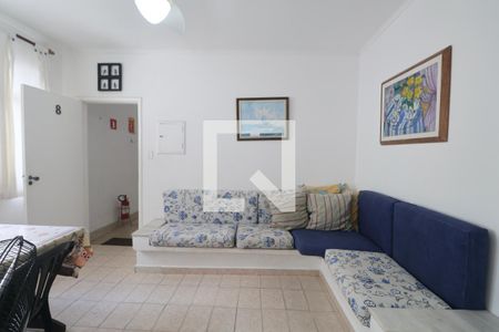 Sala de apartamento para alugar com 2 quartos, 60m² em Barra Funda, Guarujá