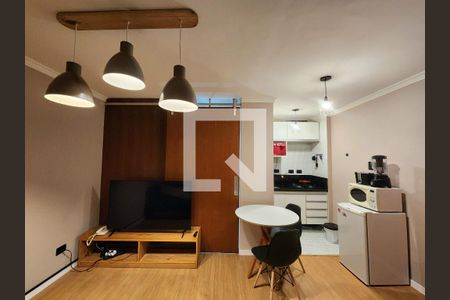 Sala/Cozinha de apartamento para alugar com 1 quarto, 33m² em Moema, São Paulo