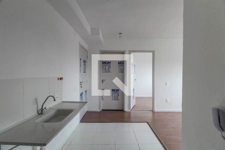 Sala/Cozinha de apartamento para alugar com 2 quartos, 36m² em Fazenda da Juta, São Paulo