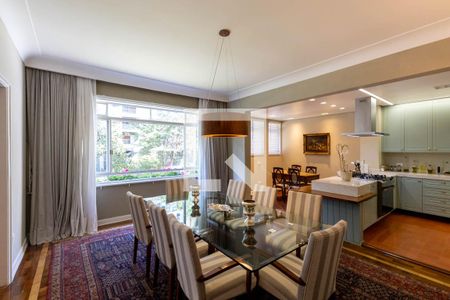 Sala de Jantar de apartamento à venda com 4 quartos, 310m² em Higienópolis, São Paulo