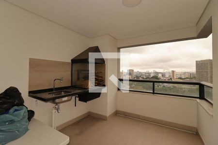 Varanda Gourmet de apartamento à venda com 3 quartos, 117m² em Vila Bastos, Santo André