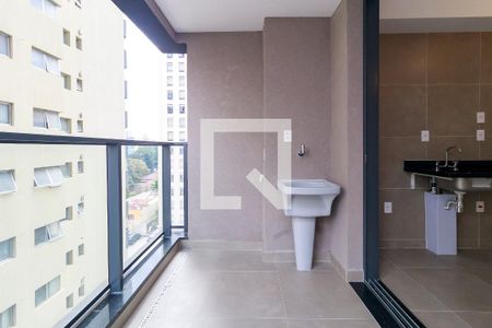 Sala - Varanda de apartamento à venda com 1 quarto, 46m² em Campo Belo, São Paulo
