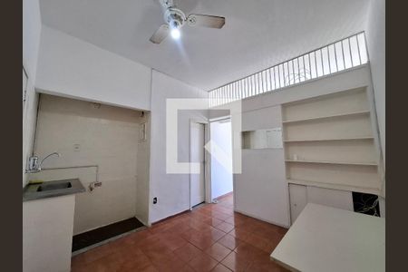 Sala/Cozinha  de apartamento para alugar com 1 quarto, 35m² em Laranjeiras, Rio de Janeiro