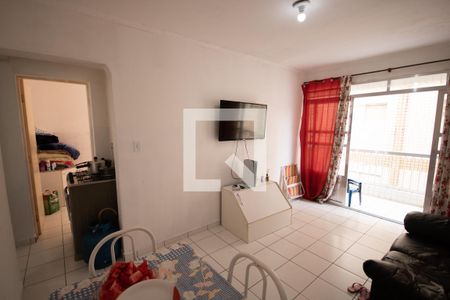 Sala de apartamento para alugar com 1 quarto, 45m² em Vila Caiçara, Praia Grande