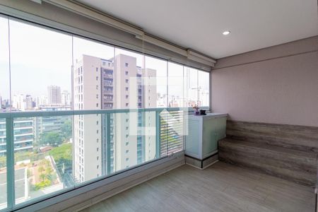 Varanda de apartamento para alugar com 1 quarto, 32m² em Brooklin, São Paulo