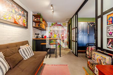 Sala de apartamento para alugar com 1 quarto, 40m² em Pinheiros, São Paulo