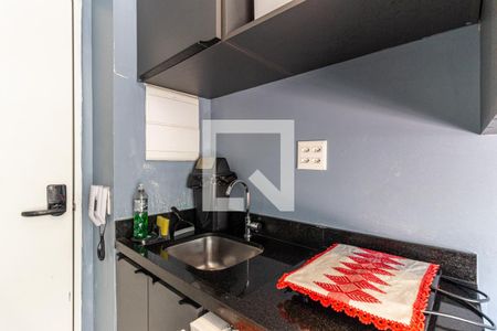 Cozinha de kitnet/studio à venda com 1 quarto, 11m² em Campos Elíseos, São Paulo