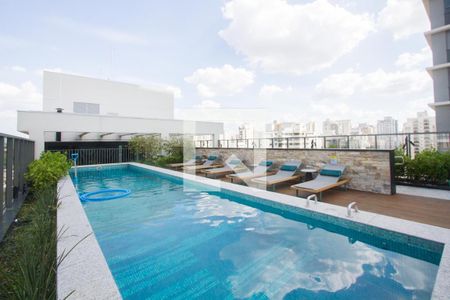 Área comum de kitnet/studio para alugar com 1 quarto, 22m² em Campo Belo, São Paulo