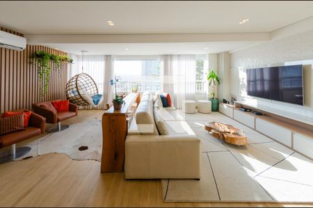 Sala de apartamento à venda com 3 quartos, 120m² em Caiçaras, Belo Horizonte