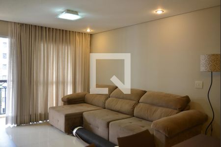 Sala de apartamento à venda com 3 quartos, 93m² em Vila Bastos, Santo André