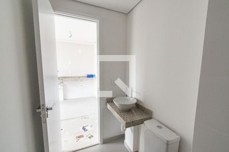 Banheiro de kitnet/studio à venda com 1 quarto, 29m² em Vila Dom Pedro I, São Paulo