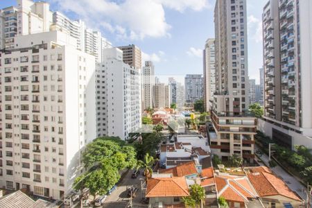 Vista da Varanda da Sala/Cozinha de apartamento à venda com 1 quarto, 40m² em Santo Amaro, São Paulo