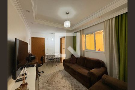 Sala de apartamento à venda com 2 quartos, 55m² em Parque Oratório, Santo André