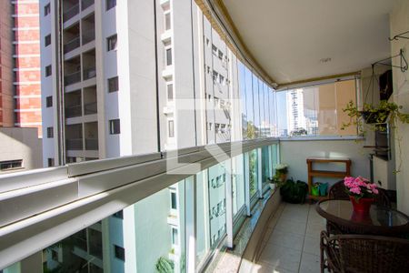 Varanda gourmet de apartamento à venda com 3 quartos, 134m² em Jardim Bela Vista, Santo André