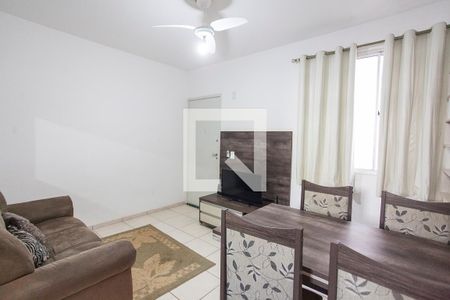 Sala de apartamento para alugar com 2 quartos, 48m² em Gávea, Uberlândia