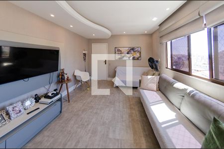 Sala de apartamento à venda com 4 quartos, 129m² em Grajaú, Belo Horizonte