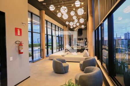 Área comum - Salão de festas de apartamento para alugar com 1 quarto, 56m² em Lourdes, Belo Horizonte