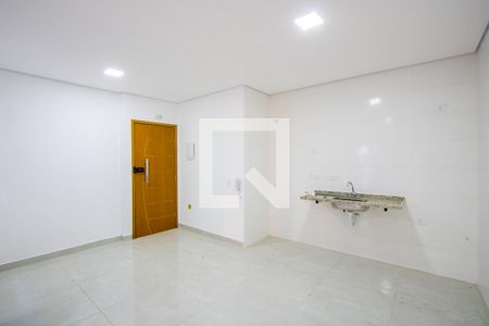 Sala/Cozinha de apartamento à venda com 2 quartos, 54m² em Vila América, Santo André