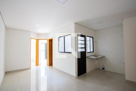 Sala/Cozinha de apartamento à venda com 2 quartos, 50m² em Vila América, Santo André