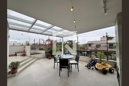 Varanda Sala de apartamento à venda com 4 quartos, 220m² em Recreio dos Bandeirantes, Rio de Janeiro