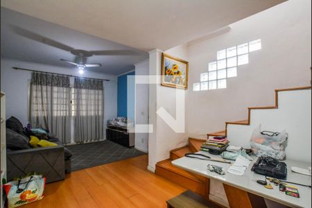 Sala de casa à venda com 3 quartos, 171m² em vila scarpelli, Santo André