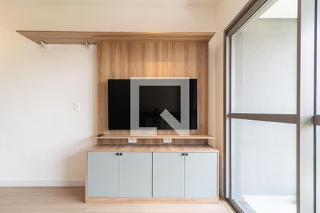 Sala de apartamento à venda com 1 quarto, 34m² em Indianópolis, São Paulo