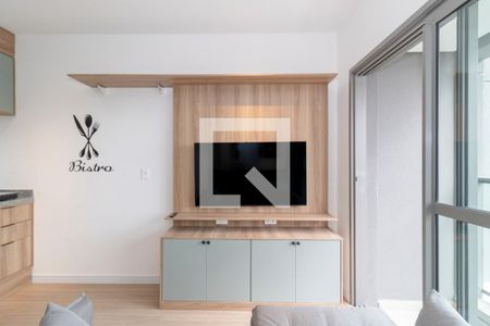 Sala de apartamento à venda com 1 quarto, 34m² em Indianópolis, São Paulo