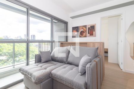Sala de apartamento à venda com 1 quarto, 34m² em Indianópolis, São Paulo