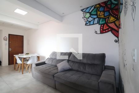 Sala de apartamento à venda com 2 quartos, 157m² em Vila Scarpelli, Santo André