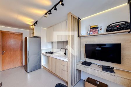 Sala/Cozinha de apartamento para alugar com 1 quarto, 25m² em Belenzinho, São Paulo