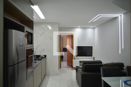 Sala de apartamento à venda com 2 quartos, 90m² em Vila Pires, Santo André