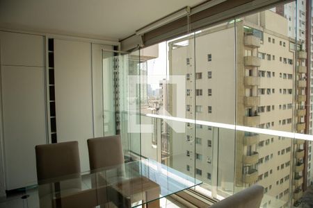 Varanda do Studio de kitnet/studio para alugar com 1 quarto, 39m² em Brooklin, São Paulo