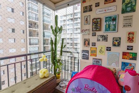 Varanda da sala de apartamento à venda com 2 quartos, 67m² em Centro, Diadema