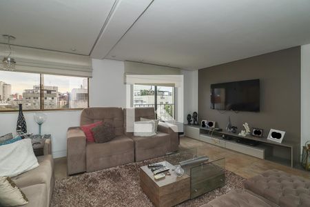 Sala de apartamento à venda com 3 quartos, 135m² em Higienópolis, Porto Alegre