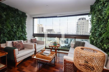 Varanda da Sala de apartamento para alugar com 2 quartos, 114m² em Jardim Paulista, São Paulo