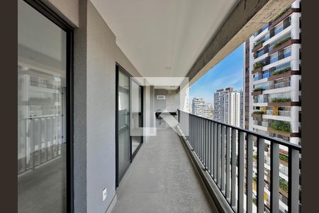 Varanda da Sala de apartamento à venda com 2 quartos, 71m² em Jardim das Acacias, São Paulo