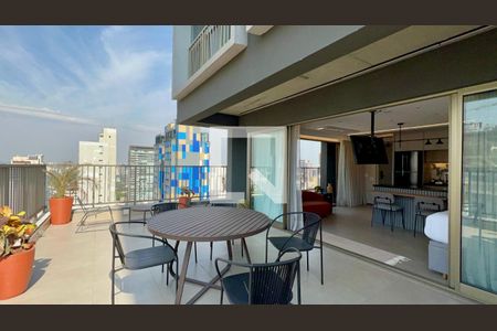 Varanda de kitnet/studio à venda com 1 quarto, 78m² em Cerqueira César, São Paulo