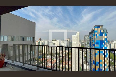 Varanda de kitnet/studio à venda com 1 quarto, 78m² em Cerqueira César, São Paulo