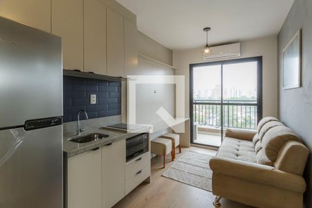 Sala de apartamento para alugar com 1 quarto, 27m² em Moema, São Paulo