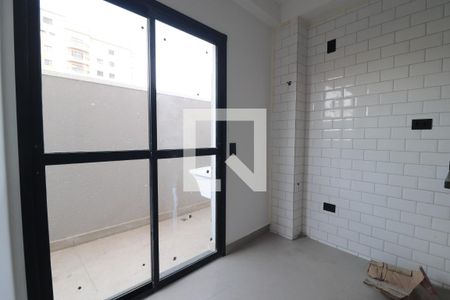 Cozinha de apartamento à venda com 2 quartos, 44m² em Vila Guiomar, Santo André