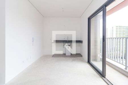 Sala/Cozinha de apartamento à venda com 2 quartos, 46m² em Santo Amaro, São Paulo