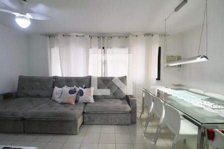Sala de apartamento para alugar com 3 quartos, 100m² em Balneario Cidade Atlantica, Guarujá